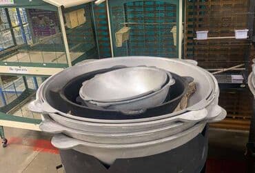 набор казаны: 12 литров до 250 литров крышка есть железная продается отдельно — 3