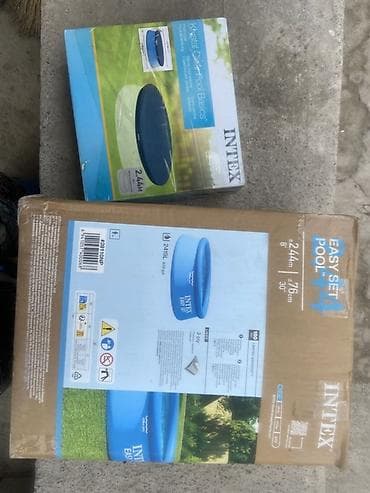 Эмерек: Надувной бассейн Intex Easy Set + комплект аксессуаров - Размер: 244 — 2