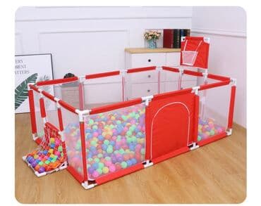 Манеж детский игровой 2.3х1.3 м Высота 65 см Шариков /