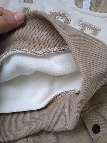 одежда мишки: Комплект, цвет - Бежевый, Новый — 6