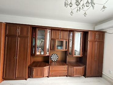 обувные шкафы: Стенка-шкаф, Тип стенки-шкафа: Модульная, Для зала, Б/у, Особенности: С отделением под телевизор — 1