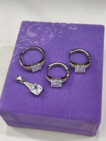 купить свадебное платье недорого: Набор украшений, Проба 925, Женские, Новый — 3