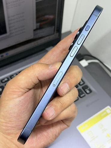 iphone за 0 руб: IPhone 15 Pro Max, Б/у, 256 ГБ, Синий, Защитное стекло, Чехол, 86 % — 5