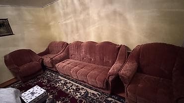 fire maple: Комплект мягкой мебели, Б/у, Самовывоз, цвет - Коричневый — 2
