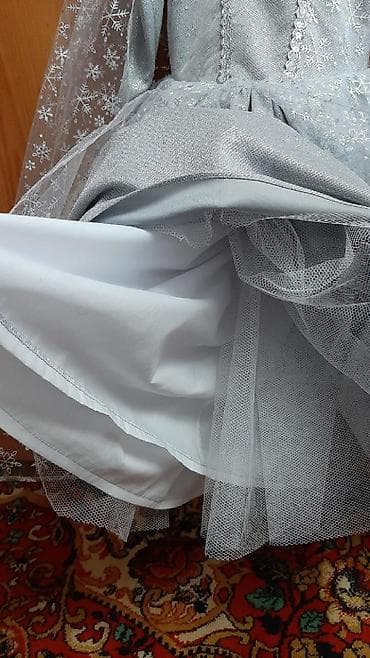 Платья: Детское платье, цвет - Серебристый, Новый — 4