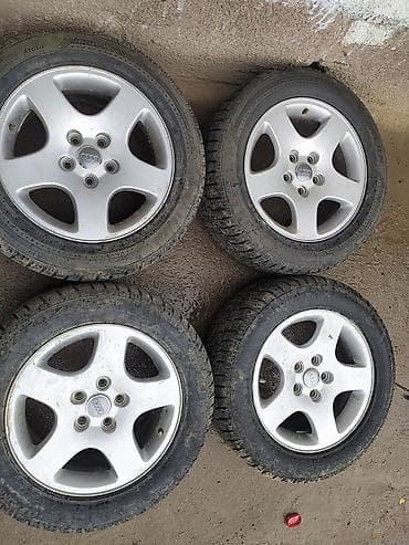 Комплект из 4 колес Audi на легкосплавных дисках 5-спиц.Размер 16 цена — 1