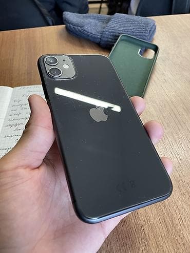 IPhone 11, Б/у, 128 ГБ, Черный, 77 %