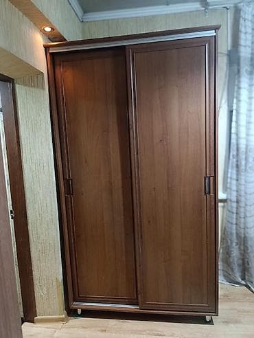 Гарнитур для прихожей, Б/у, Шкаф, Комод, Зеркало, МДФ, Самовывоз, цвет - Коричневый