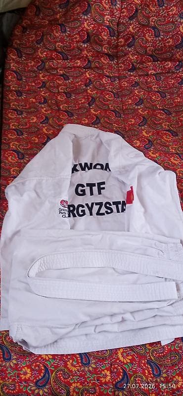 Кимоно (добок) для тхэквондо GTF - Формат: белый добок с традиционным — 6