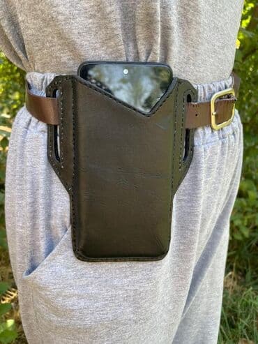 Наременная натуральная кожа. Ручная работа. На любой телефон