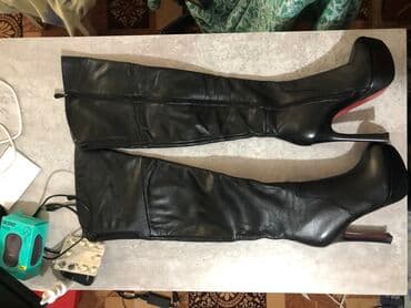 обувь мюли: Женские сапоги на высокой подошве — 1