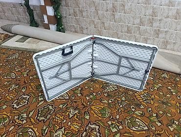 столик походный: Складной походный стол, Новый, Пластик, цвет - Белый — 4