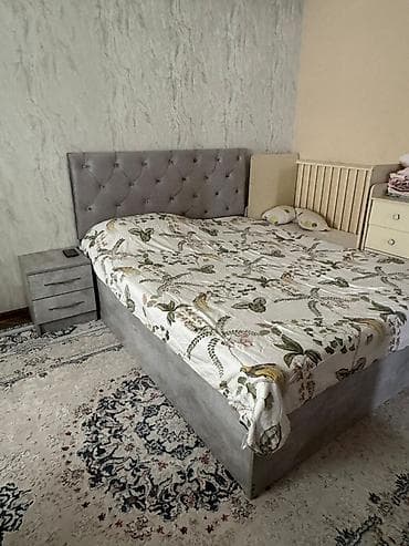СРОЧНО‼️Торг есть! Спальный гарнитур в современном серо-бетонном