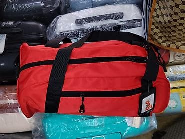 Спортивная/дорожная сумка, красная - Форм‑фактор: бочонок (duffel) с — 2