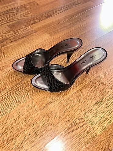 Женские туфли(шлепки) на шпильке - Сделаны в Бразилии, сестра