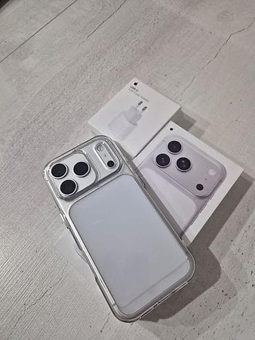 камера для видео: IPhone 17 Pro, Б/у, 512 ГБ, White Titanium, Коробка, 100 % — 3