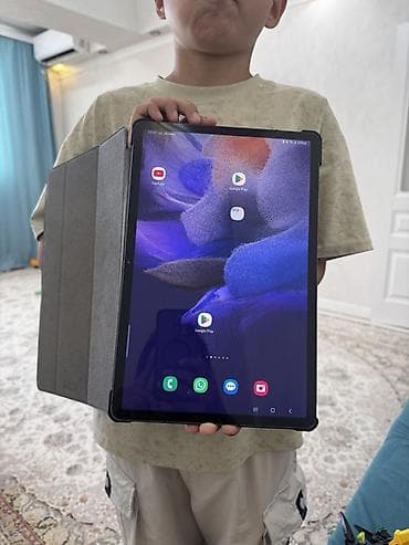 Планшет, Samsung, память 64 ГБ, 12" - 13", 4G (LTE), Б/у, Классический цвет - Черный