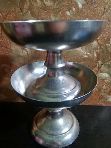 креманка: Винтажная креманка, мельхиор. По окружности основания нанесена — 6