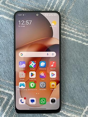 телефон бу redmi: Redmi, Redmi Note 12, Б/у, 128 ГБ, цвет - Черный, 2 SIM — 1
