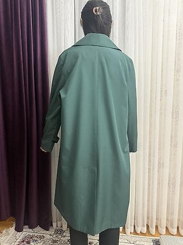 длинные сапоги: Пальто Elit Paucini, женское, миди, изумрудного цвета. Размер 52 - — 2