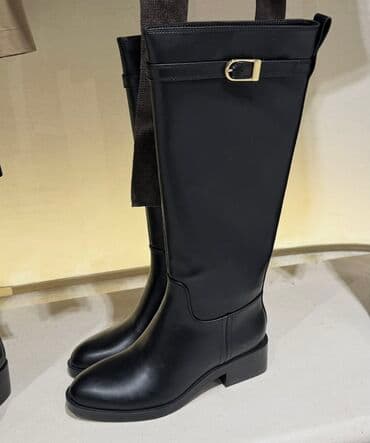 сапоги из натурального меха и кожи: Новые кожаные Деми сапоги Zara
Размер 38 — 2