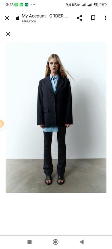 Продаю брючный костюм с блузкой,новый Зара размер 50-52,очень