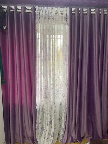 швабра с ведром: Комплект штор, С карнизом в комплекте, Готовое изделие, Новый, Для спальни — 1