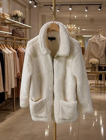 Куртка-тедди 🧸 Бренд New Look, красивый молочный цвет. Состояние