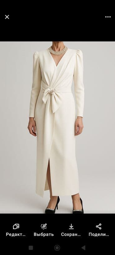 свадебные платья в бишкеке цены на прокат: Вечернее платье, Классическое, Длинная модель, С рукавами, L — 1