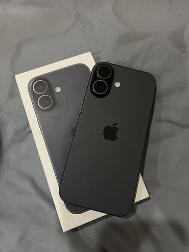 Техника и электроника: IPhone 16, Черный, Коробка — 1