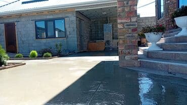 земельный дом: Бетонирование двора и отмосток под ключ - Устройство монолитных — 4