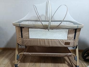 обмен ковров: Детская прикроватная кроватка-колыбель IANGBABY (бежевый) - Формат — 3