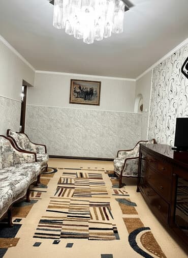 2 комнатная квартира бишкек: 3 комнаты, 58 м², 104 серия, 1 этаж, Косметический ремонт — 1