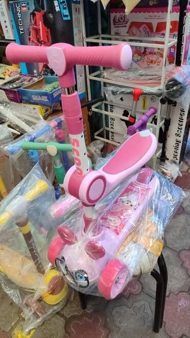 универсальные трехколесные коляски: Детский самокат, Трёхколёсный, Новый — 9