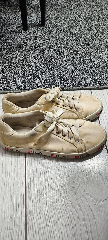 nike react: Кеды Fila, бежево‑молочного цвета (оригинал) - Материал: текстильный — 2