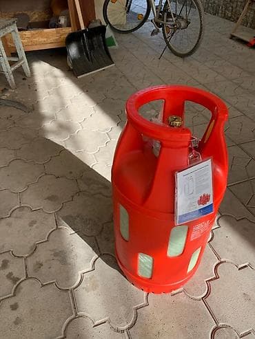 Все для дома и сада: Композитный газовый баллон (пропан-бутан) в защитном пластиковом — 1