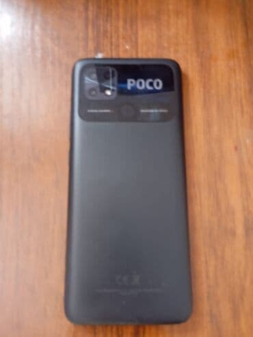 ми поко: Poco C40, Б/у, 64 ГБ, цвет - Черный — 2