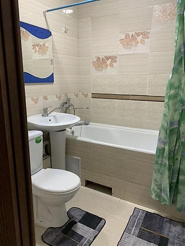 osh flat: 2 комнаты, Улан мкр Семейным, С мебелью полностью — 4