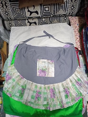 хлопковое: Ашкана фартугу (алжапкыч) ​Модели: Белге байлануучу жарым тегерек — 8