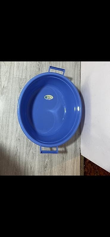 ваза для цветов большая: Пластиковый таз (миска) с ручками - Материал: прочный пластик - Цвет — 1