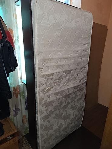 кровать полутарка: Спальный матрас, Б/у, Односпальный, Пружинный, Жаккард, Матрасы средней жесткости — 2