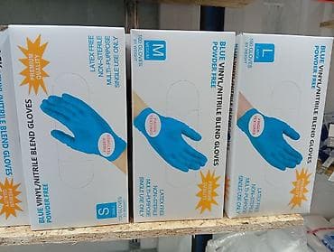 сателлит глюкометр: Перчатки одноразовые BLUE/BLACK/PINK Vinyl/Nitrile Blend Gloves - — 2