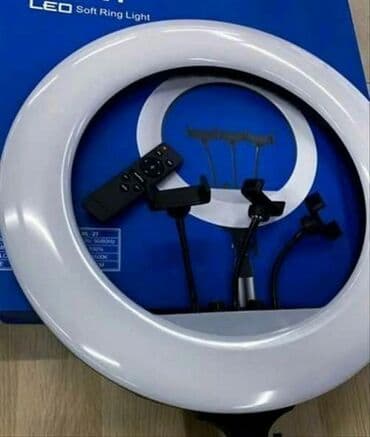 кольцевая лампа для видео: Професиональная Кольцевая лампа RL-18 (46 см) для салонов красоты — 4