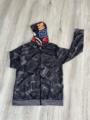 Толстовки: Худи на молнии с капюшоном, камуфляж Black Camo - Цвет и принт — 1