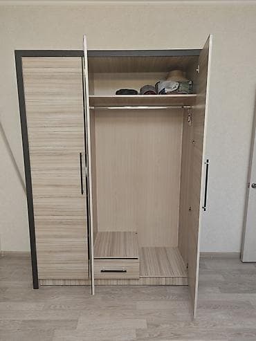 платан: Шифоньер, шкаф для одежды, Б/у, Прямой, ЛДСП — 1
