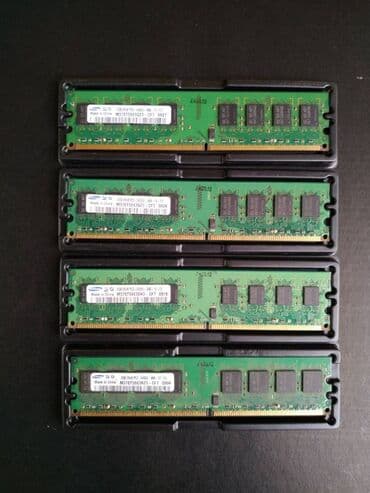 ddr3 2gb pc3 10600 dimm: Оперативная память, Б/у, Samsung, 2 ГБ, DDR2, 800 МГц, Для ПК — 1