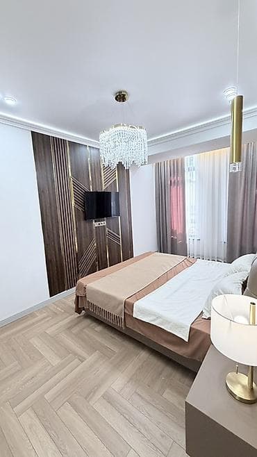 ts group: 3 комнаты, 80 м², Асанбай мкр Элитка, 10 этаж, Дизайнерский ремонт — 4