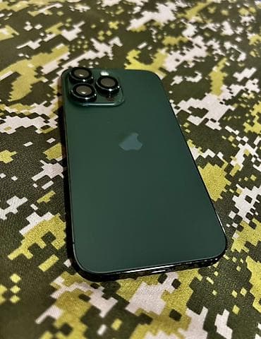 iphone хs max: IPhone 13 Pro, Б/у, 128 ГБ, Alpine Green, Защитное стекло, Чехол, 76 % — 1