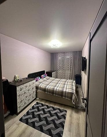 osh flat: 3 комнаты, 59 м², 104 серия, 2 этаж — 2