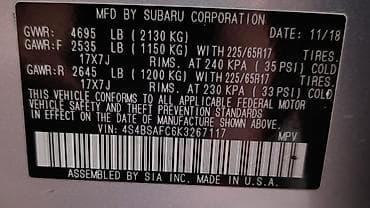 Subaru: Subaru Outback: 2018 г., 2.5 л, Автомат, Бензин, Универсал — 5